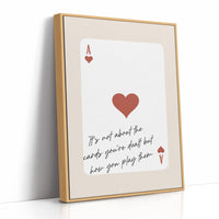 Ace Of Hearts Motivational Card Print