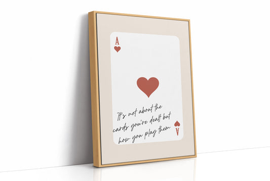 Ace Of Hearts Motivational Card Print