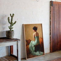 A Moment in Celadon Silk