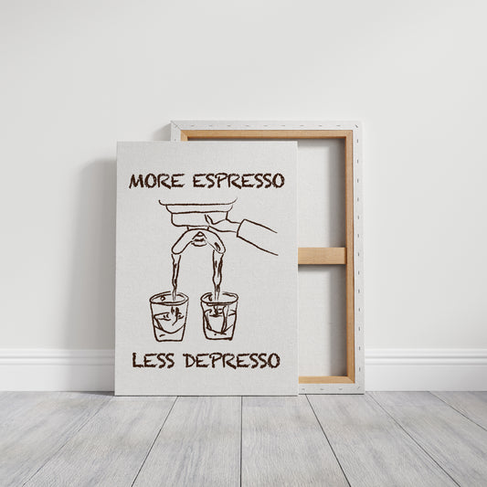 Coffee Wisdom Flows In Brown Lines