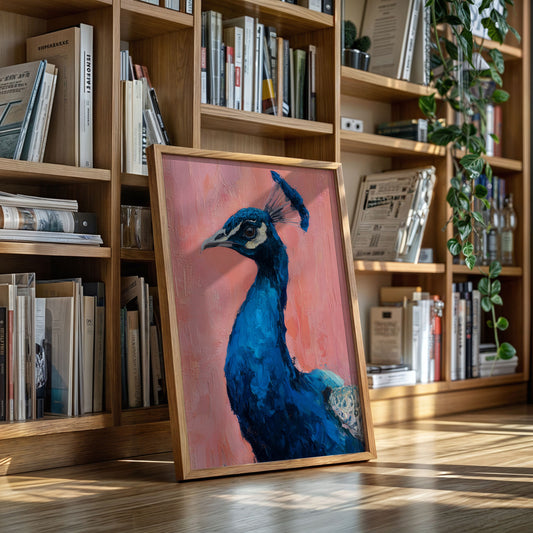 A Regal Gaze in Turquoise