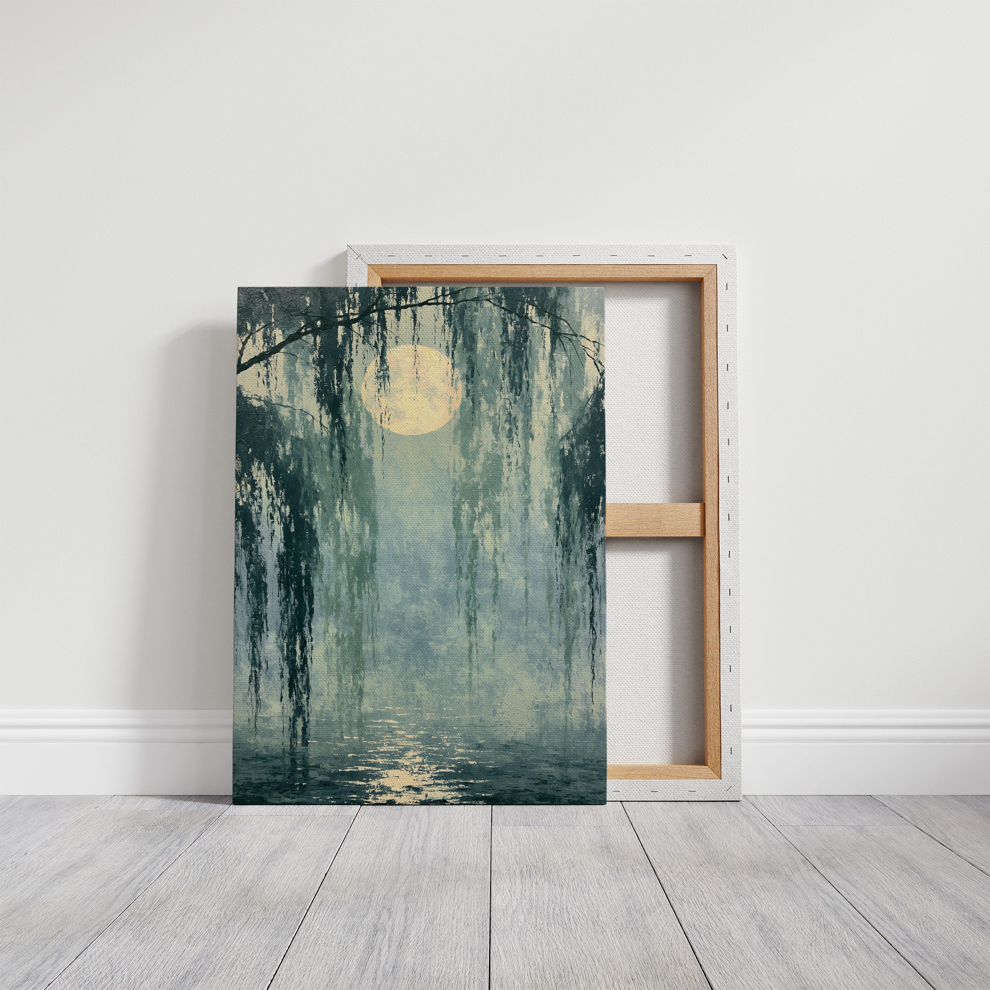 Moonrise Through the Moss Curtain