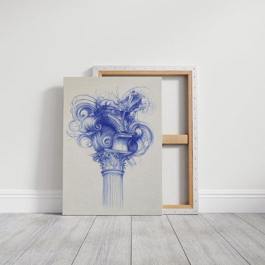 Corinthian Dreams In Cobalt Blue