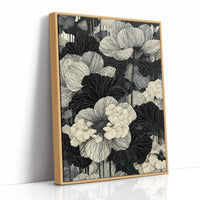 Poppies in Fine Black Ink