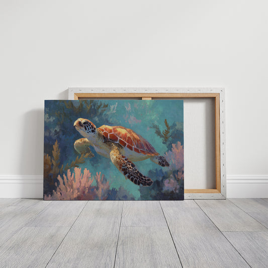 Ancient Voyager Through Turquoise Depths