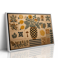 Checkered Vessel Holds Folk Garden Memories