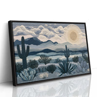 Moonrise Over the Saguaros