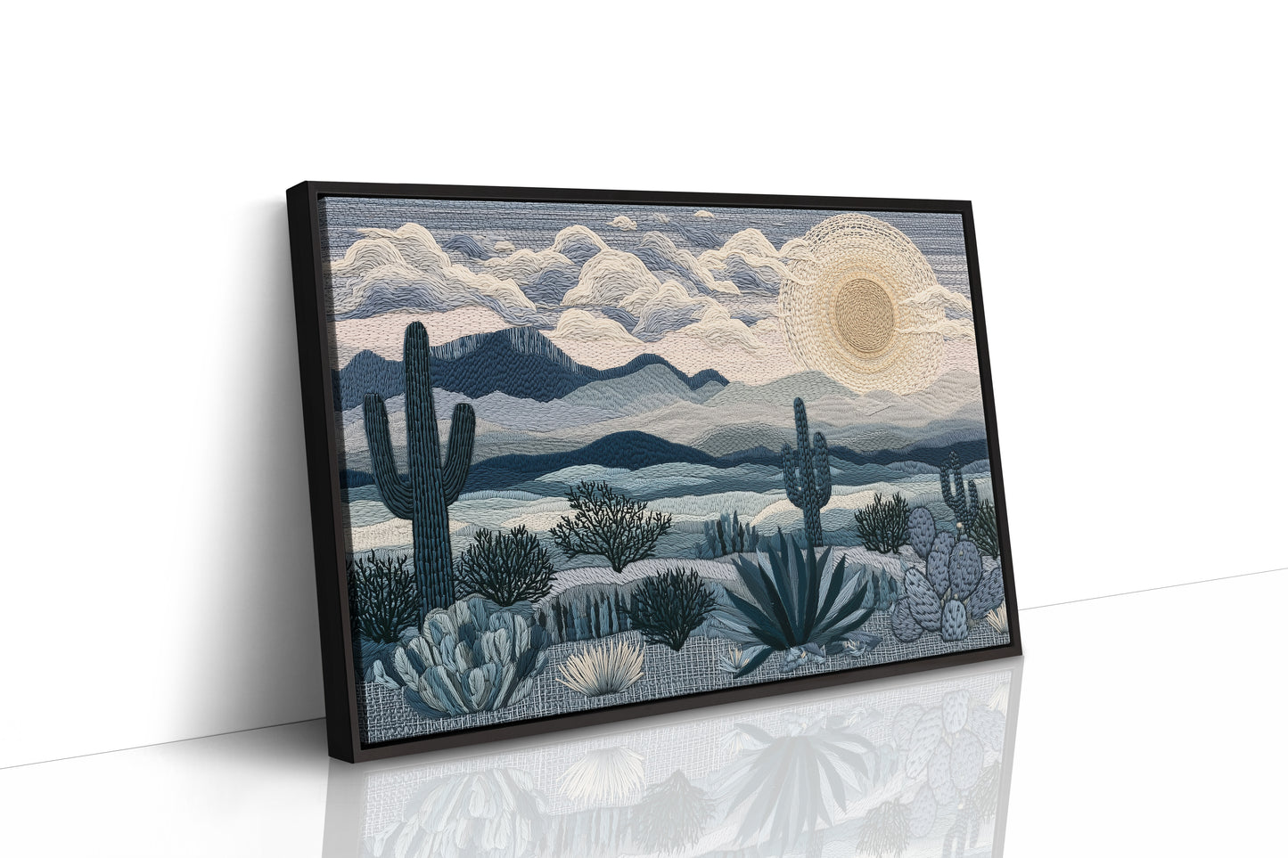 Moonrise Over the Saguaros