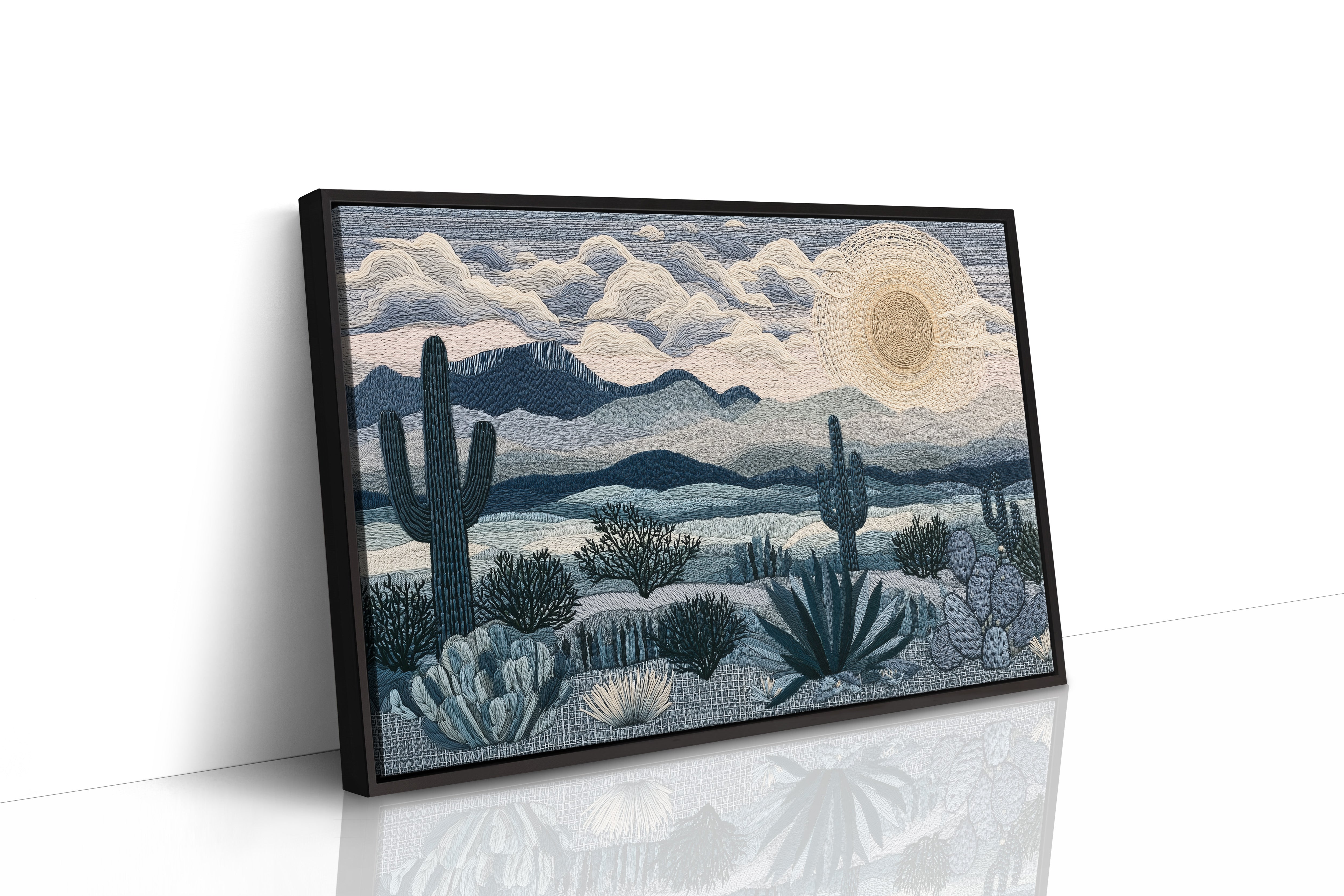Moonrise Over the Saguaros
