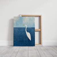 Egret in the Blue Shallows