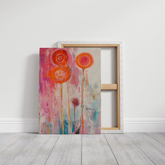 Coral Lollipops Dance Through Rain