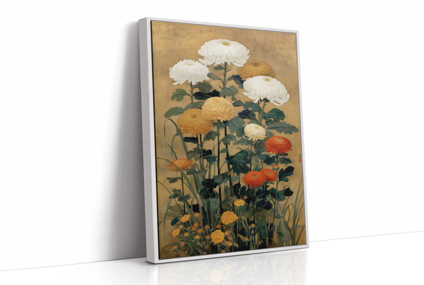 Chrysanthemums Dance In Golden Light