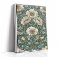 Delicate Blossoms on Verdant Background