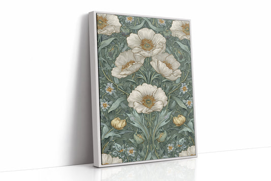 Delicate Blossoms on Verdant Background