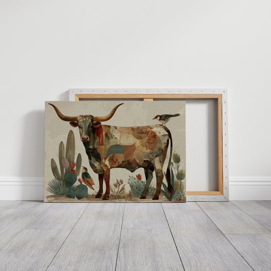 Desert Birds Dance With Longhorn