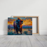 Sunset Paints The Buffalo's Soul