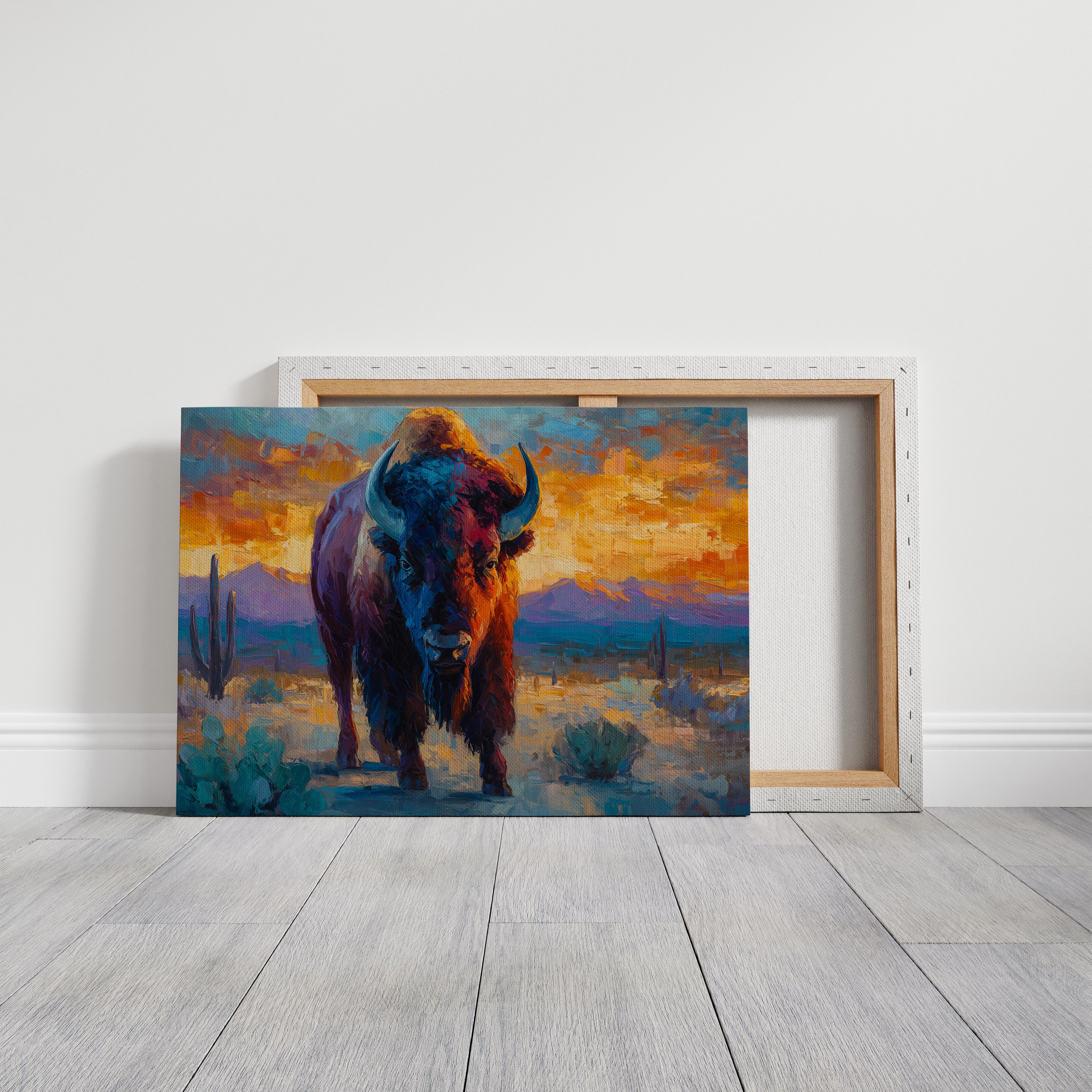 Sunset Paints The Buffalo's Soul
