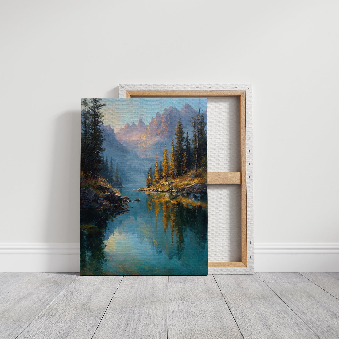 Peaks Paint Gold On Alpine Waters