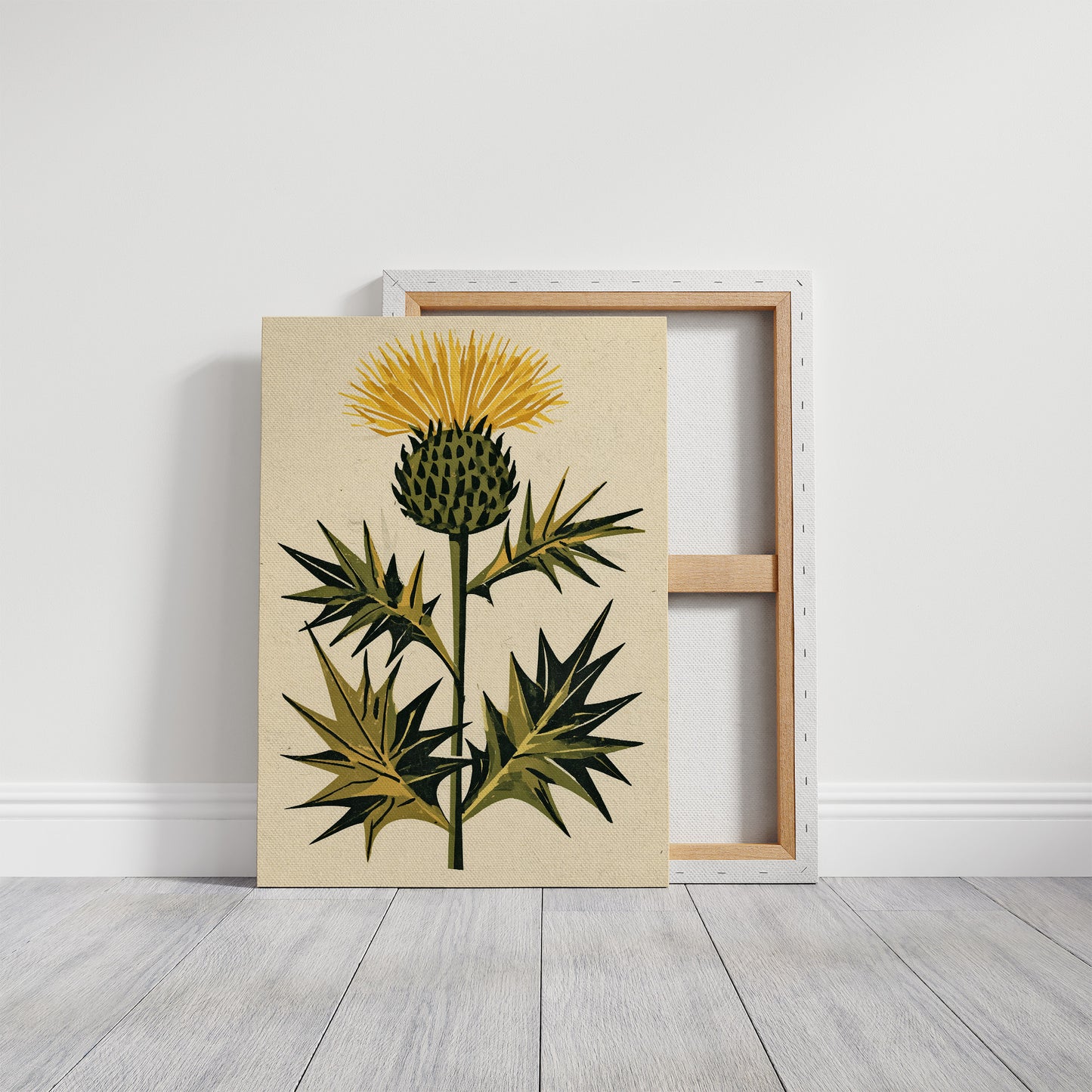 Golden Thistle in Bloom