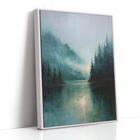 Mist Enfolds the Silent Lake