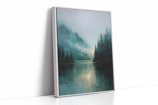 Mist Enfolds the Silent Lake