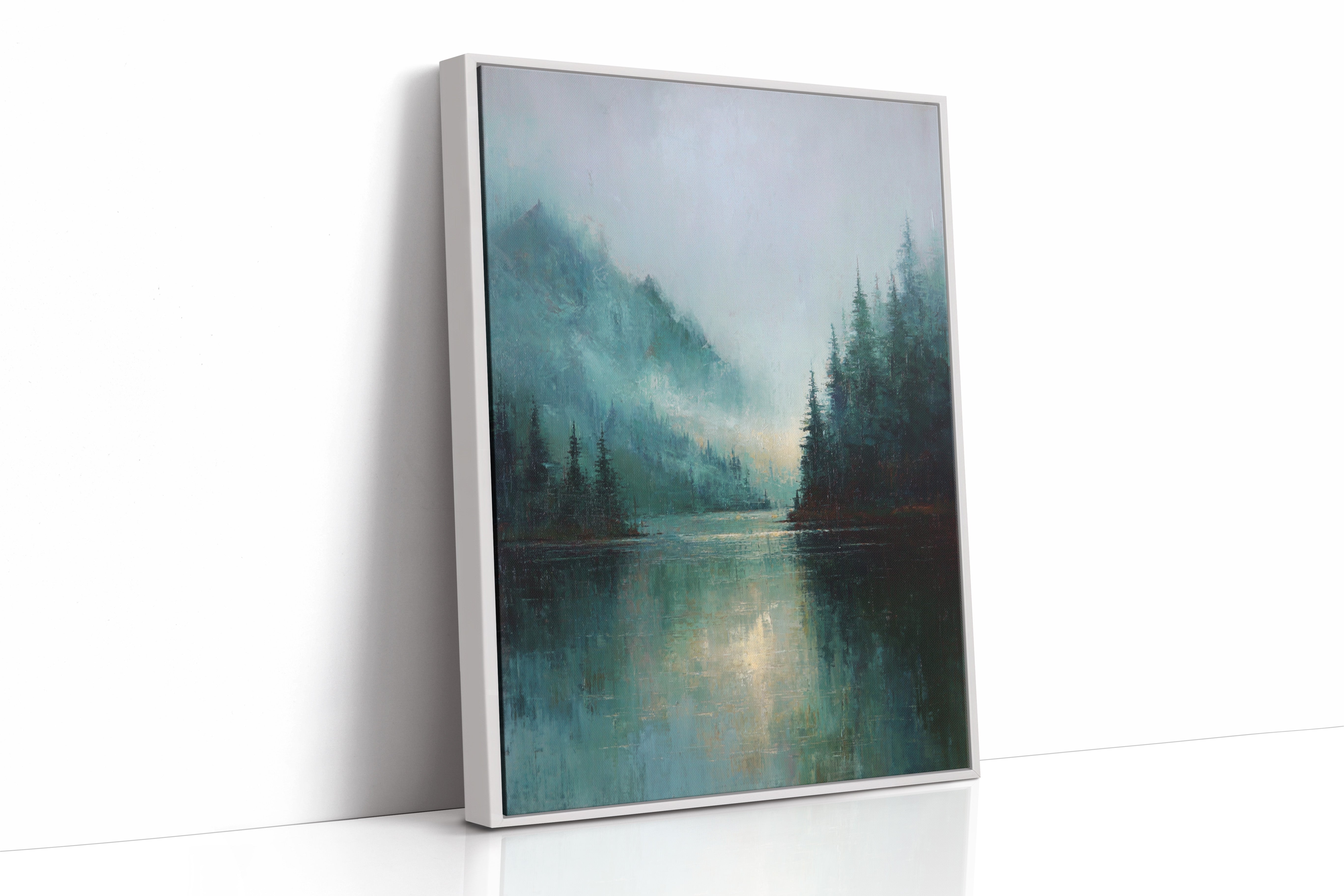 Mist Enfolds the Silent Lake