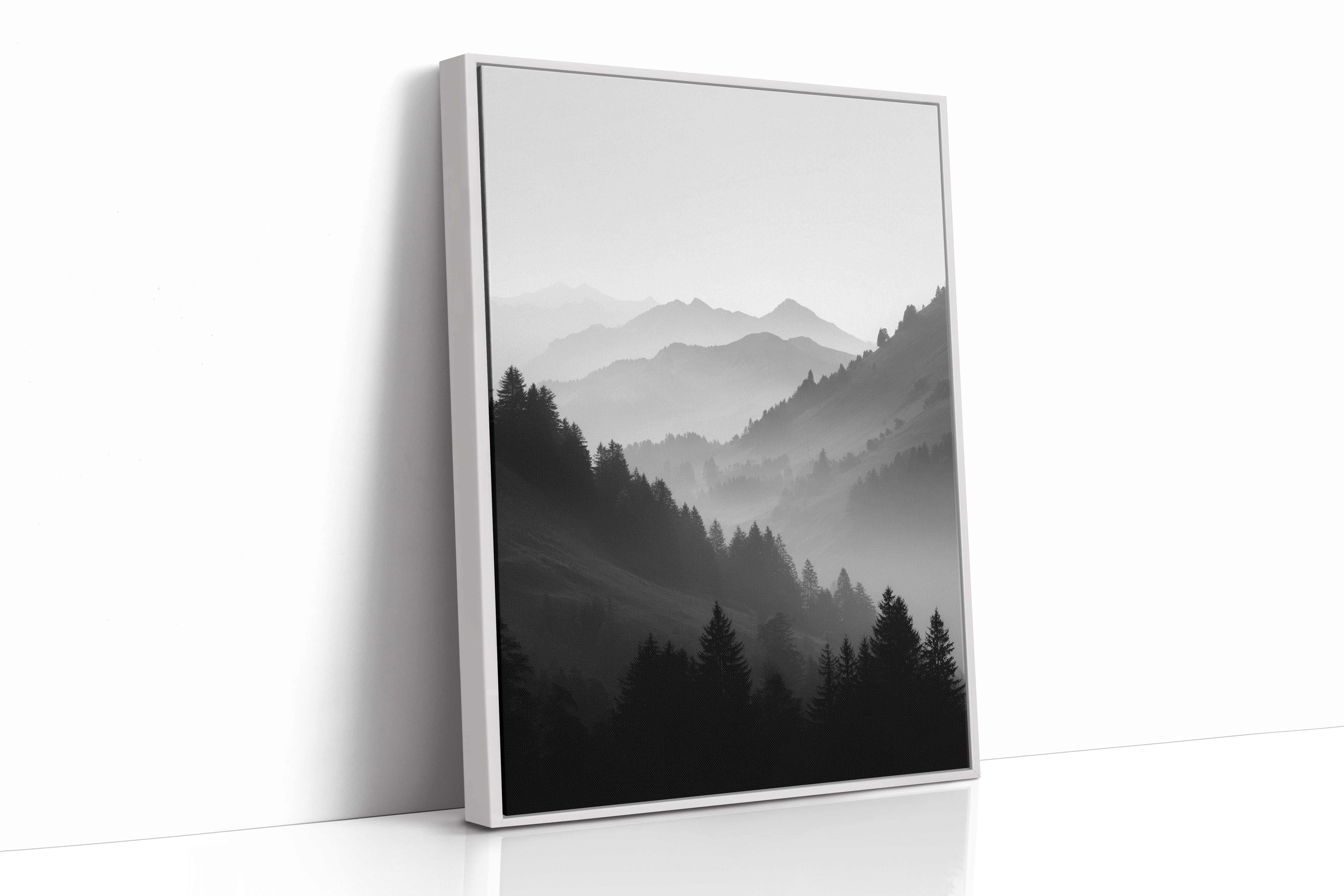 Veil of Mountains in Mist