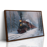 Steam Rises Through Winter's Quiet Forest