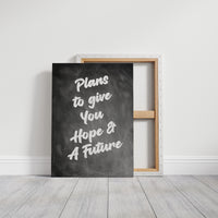 Promises Written On Blackboard Canvas