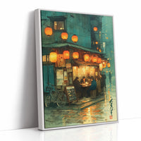 Lanterns Light The Rainy Street