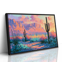 Saguaro Silhouettes at Twilight
