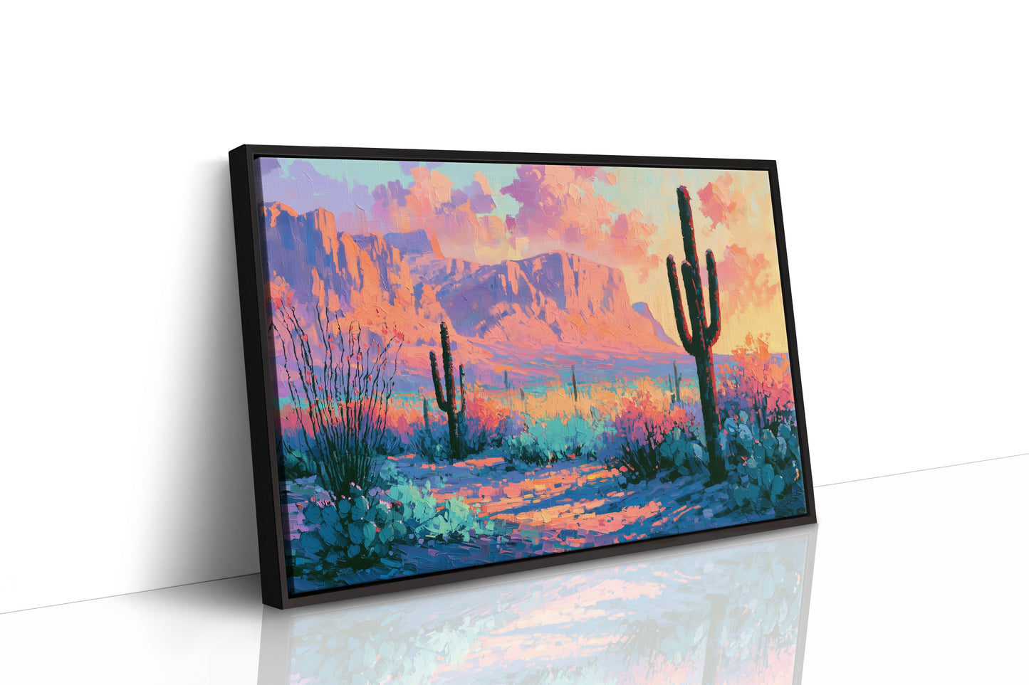 Saguaro Silhouettes at Twilight