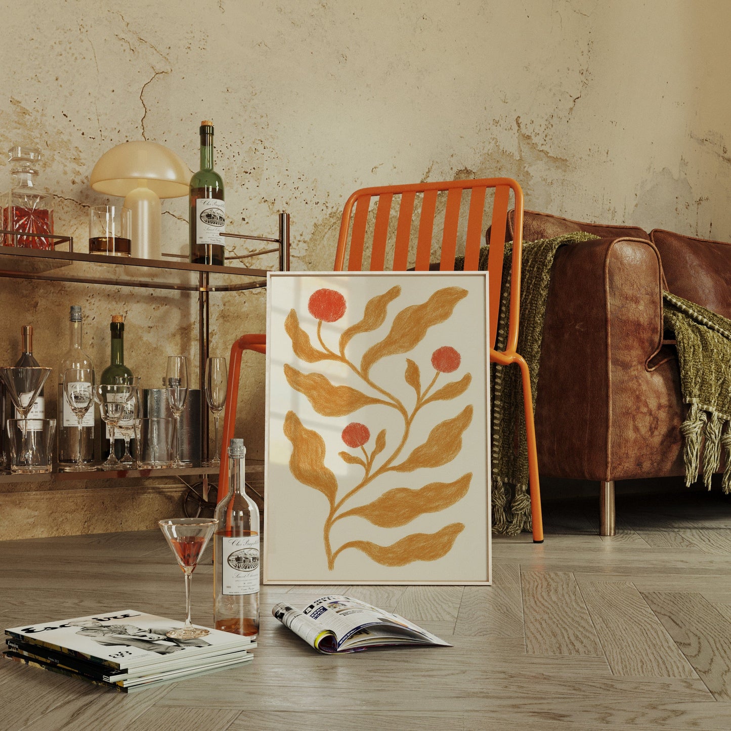 Golden Leaves Hold Coral Stories