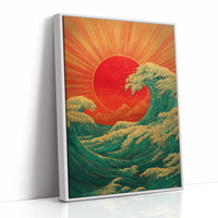 Ocean Waves Chase Rising Sun