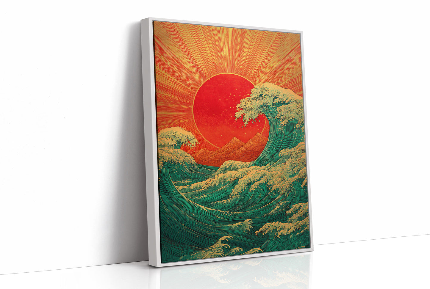 Ocean Waves Chase Rising Sun