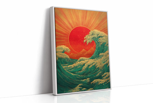 Ocean Waves Chase Rising Sun