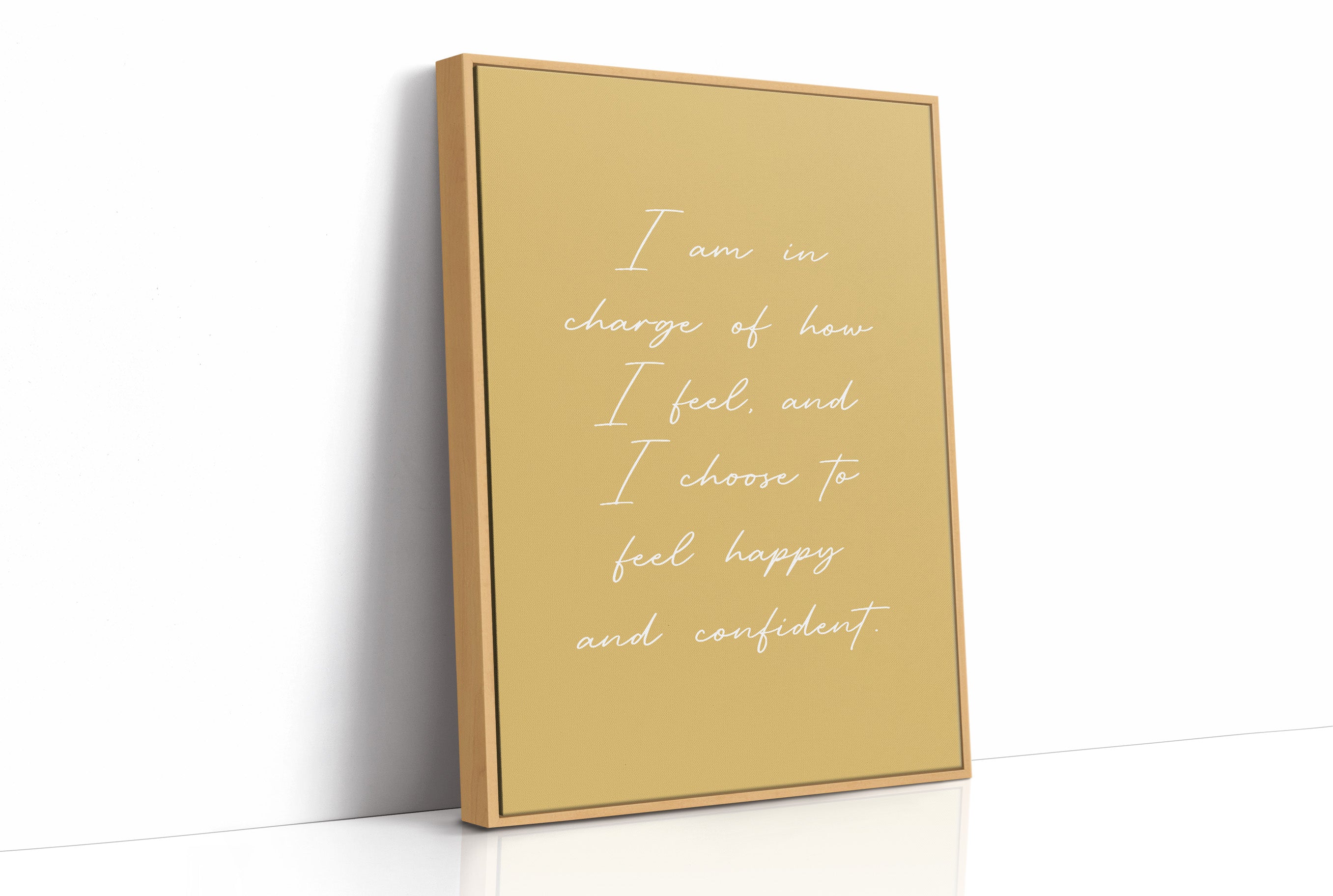 I Choose Happy And Confident Quote Print