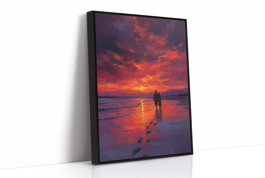 Sunset Walk Through Crimson Tides