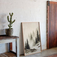 Mist Over Timeless Pines