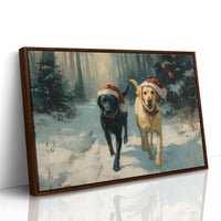 Winter Companions Share Forest Adventures