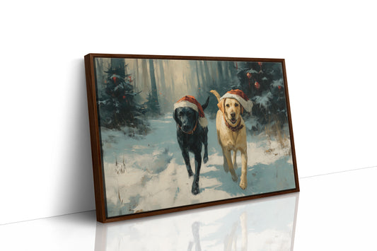 Winter Companions Share Forest Adventures