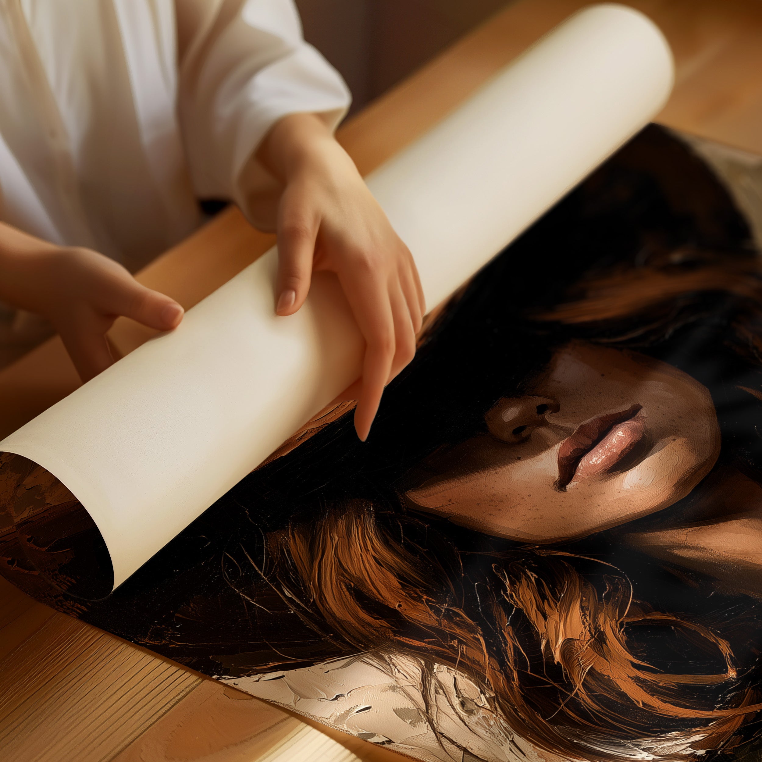 Caramel Brim, Copper Hair, Full Shadow