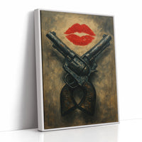 Kiss Kiss Bang Bang Western Print