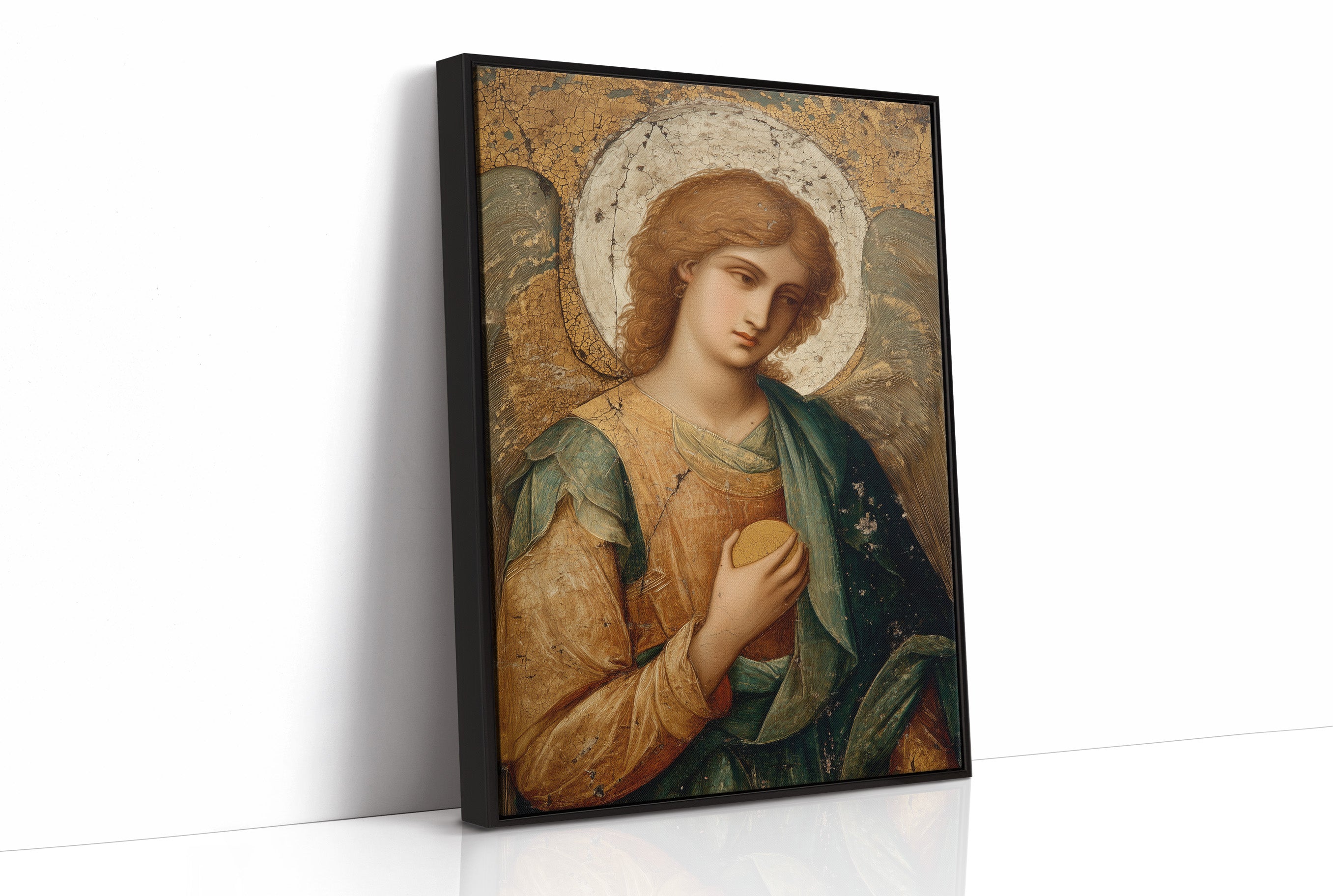 Gilded Faith On Rustic Table