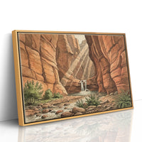Light Finds the Slot Canyon