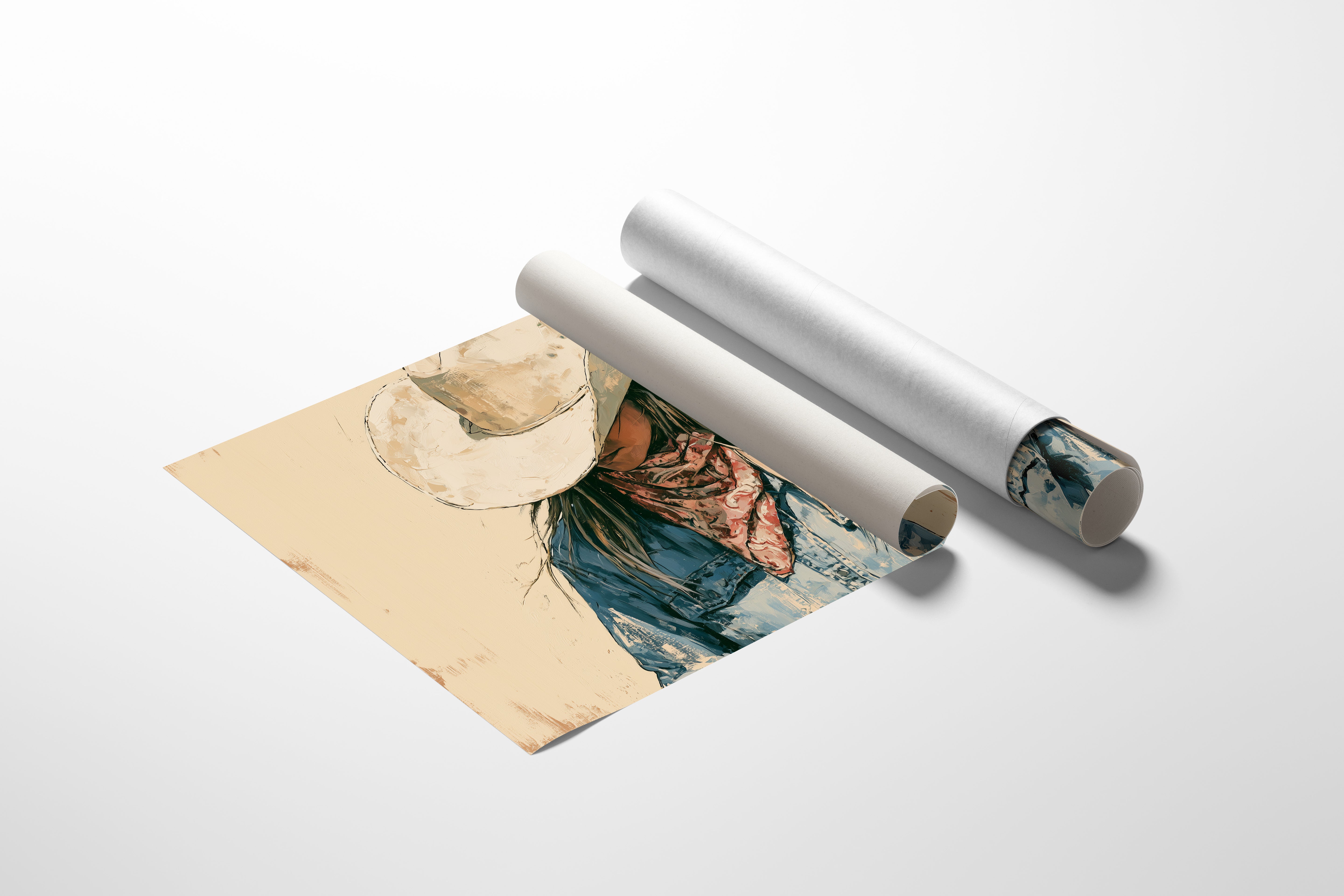 Bandana and Denim Portrait