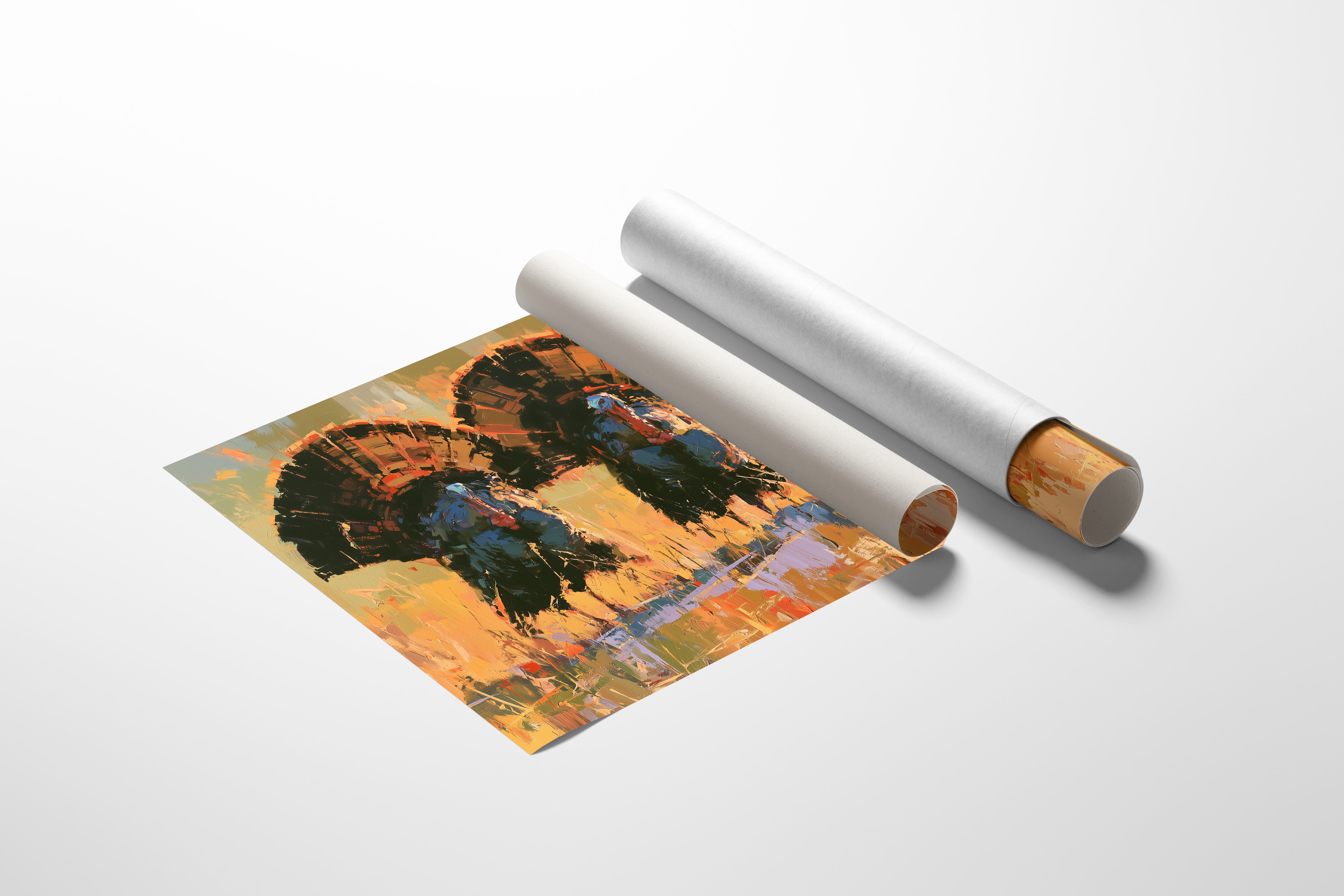 Three Turkeys, Full Display