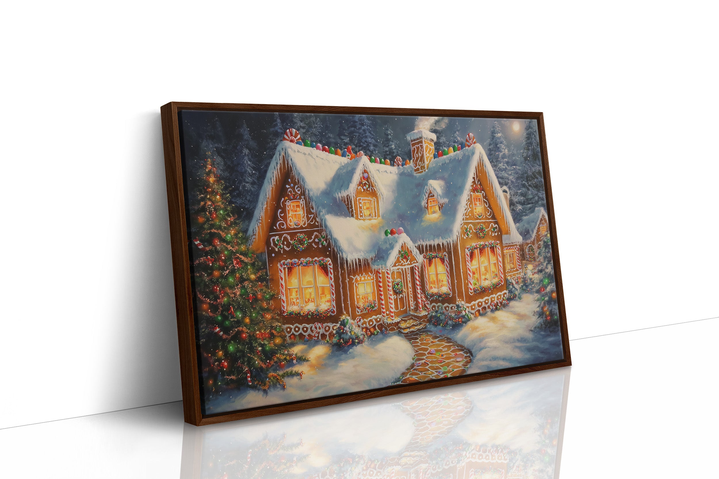 Frosted Gingerbread Glows At Midnight