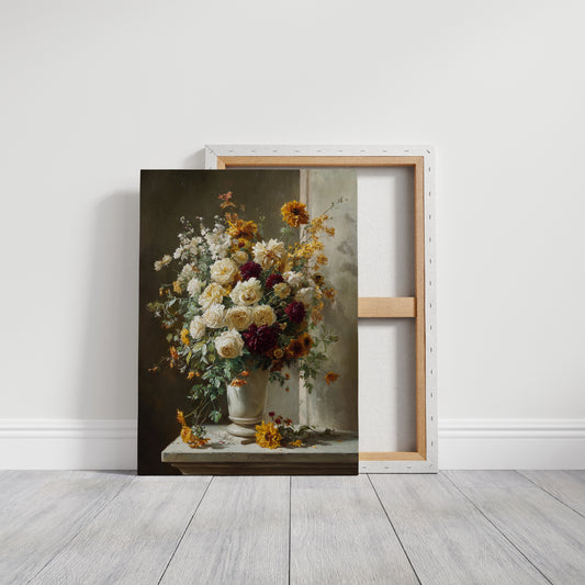 Roses And Dahlias Paint Autumn's Symphony