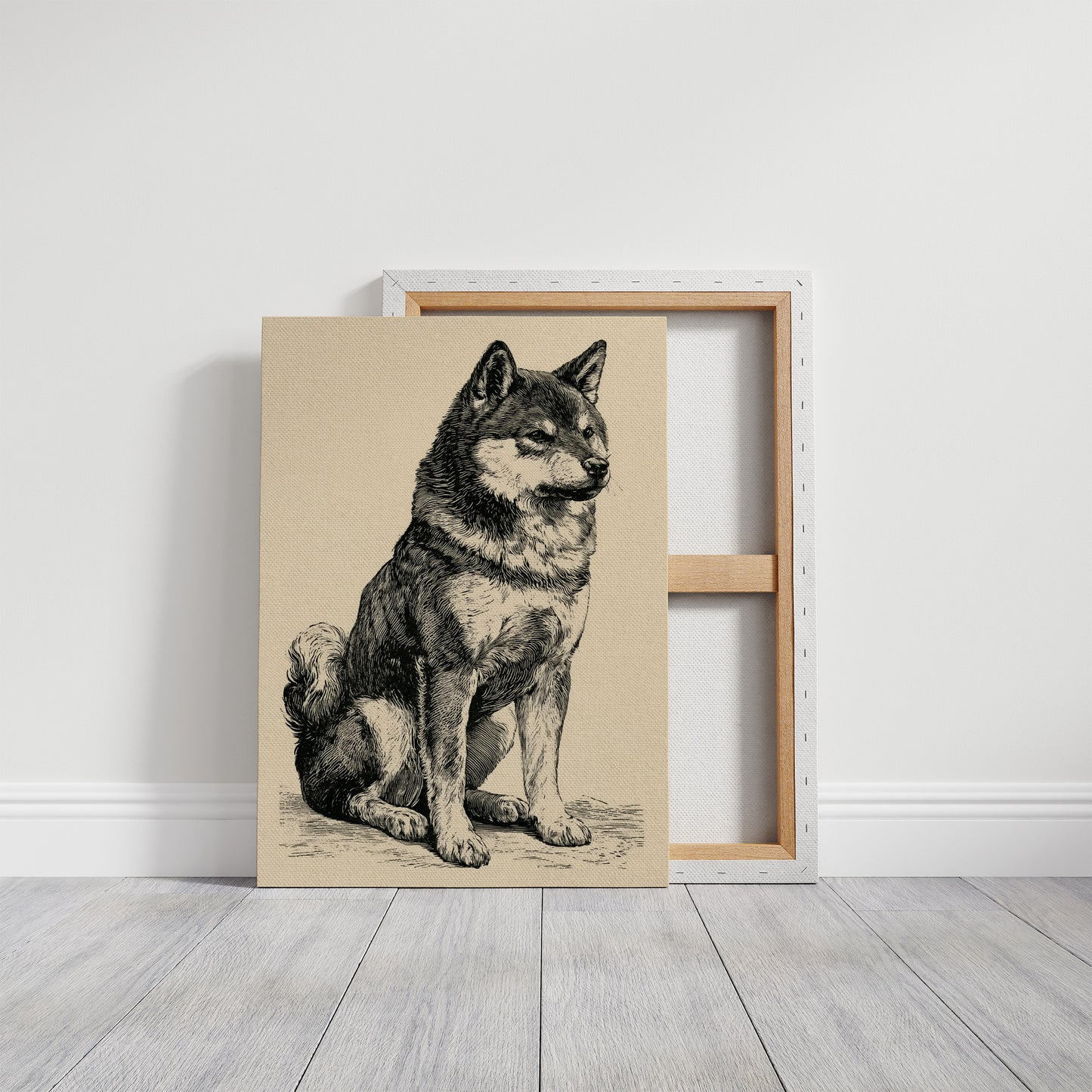 Alert & Upright: Vintage Spitz Engraving